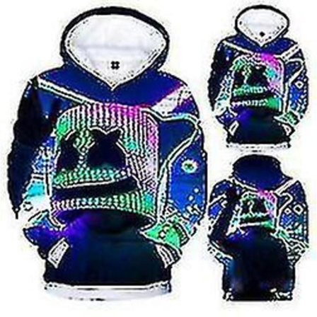 Dj Marshmello Graffitti Anime Print 3d Herr Dam Hoodie