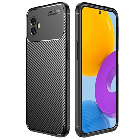 Samsung Galaxy Xcover 6 Pro 5G Carbon Fiber Texture Skal - Svart