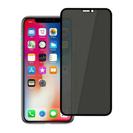 iPhone XR Privacy Screen Protector – Anti-spion, ridsefast, fuld dækningsbeskyttelse Black iPhone XR