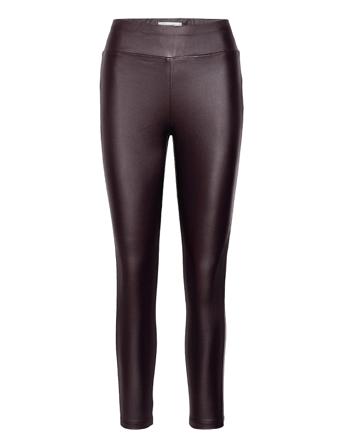 Sc-Pam Trousers Leather Leggings/Bukser Brun Soyaconcept*Betinget Tilbud