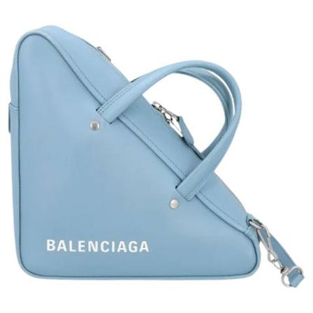 Balenciaga Vintage, Pre-owned Leather crossbody-bags Blauw, Dames, Maat:ONE Size,leer