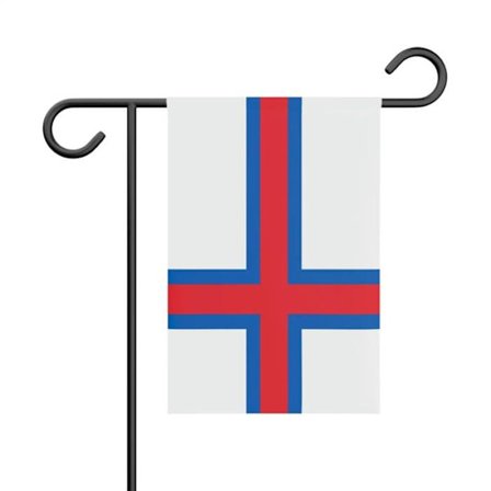 Flag - Færøerne - 32 x 47.5 cm - Polyester - Tryk på begge sider - Udendørs have