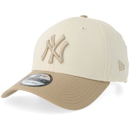 New Era - MLB Beige adjustable Keps - New York Yankees Colour Block 9FORTY Light Terracotta/Camel Adjustable @ Hatstore