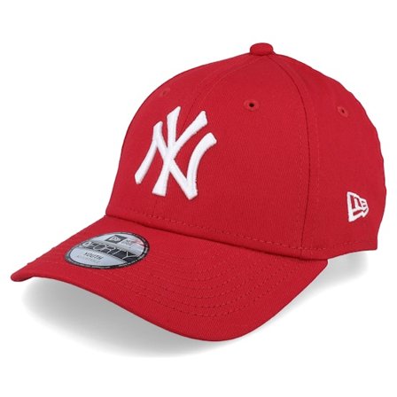 New Era - MLB Red adjustable Czapka Z Daszkiem - Kids New York Yankees 9FORTY Basic Scarlet Adjustable @ Hatstore
