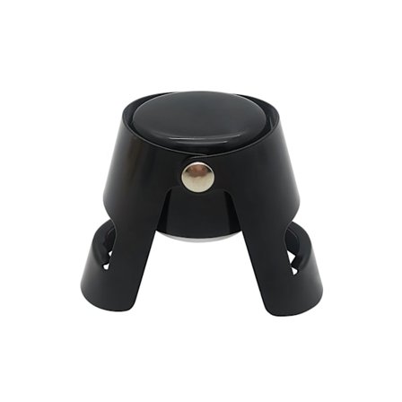 Rifle Black-Champagne Stopper, 6PCS Rostfritt Stål Champagne St
