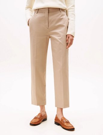 Tommy Hilfiger Co Blend Slim Straight Chino - Beige - 40