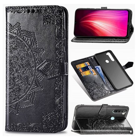 Mandala Xiaomi Redmi Note 8T etui - Sort