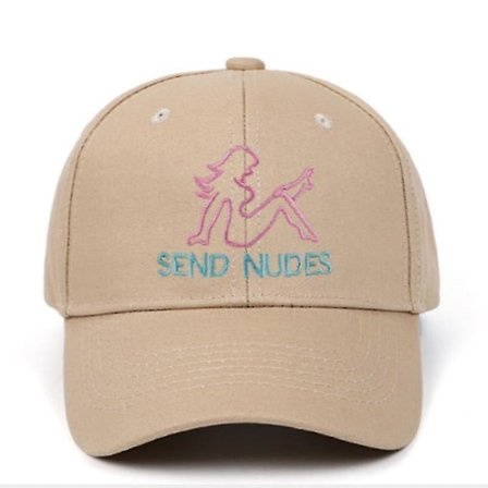 Säädettävä Send Nude -kirjailtu baseball-lippis
