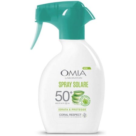 Omia Spray Trigger Solare Adulti Coral Safe Aloe Salento SPF50+
