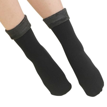 Thermal fleece strumpor Vinter fleece fodrade varma strumpor Fuzzy Soft Dam Tjock strumpa