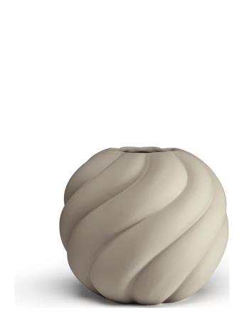 Twist Ball Vase 20Cm Sand Home Decoration Vases Big Vases Beige Cooee Design