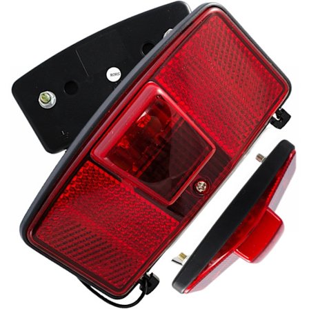 Højtydende 2K LED Dynamo Bagagebærer Cykellygte med Integreret Reflektor