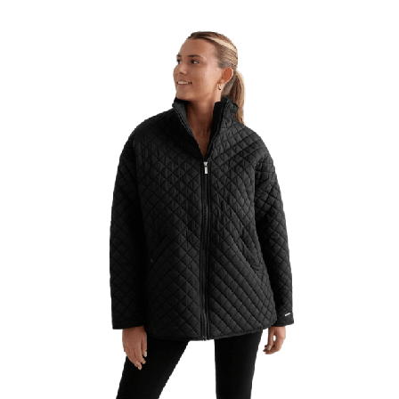 aim'n Oversized Quilted Jacket Friluftsjackor Dam Svart XS