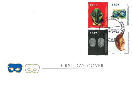 Kosovo - Masker - Førstedagskuvert 4v