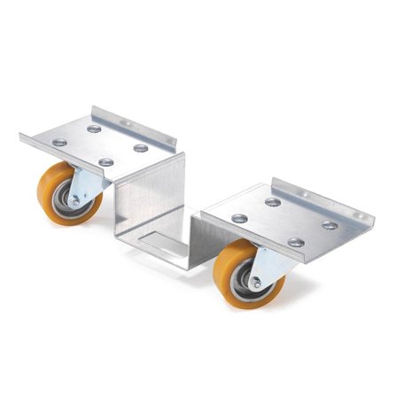 Smidig Pallrullare för EUR-Pallar - Gjuten Aluminium - Kullagrade Hjul