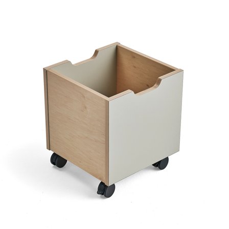 Schubladeneinsatz RICO mit Rollen, grüngrau