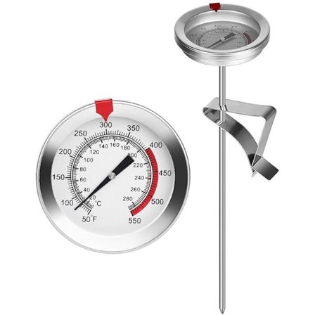 Olie termometer - Køkken termometer - -20 til +280°C - med lang probe