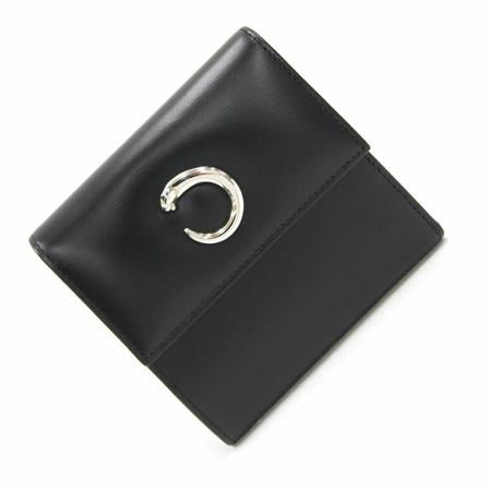 Cartier Vintage, Wallets Cardholders Zwart, Dames, Maat:ONE Size,leer