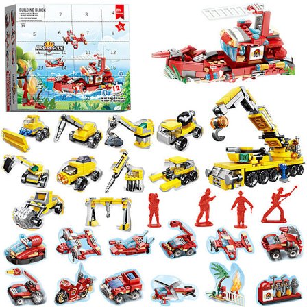 Mub- Christmas 24-day countdown hand-torn blind box building blocks DIY Christmas gifts for children 2