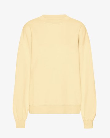 Organic Oversized Crew - Soft Yellow