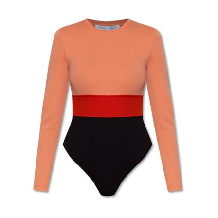 Proenza Schouler, Long sleeved bodysuit Oranje, Dames, Maat:S