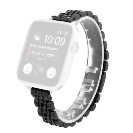 Apple Watch Series 6 / 5 44mm cool stainless steel watch band - Black