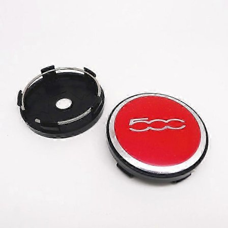4 st 60mm Navkapslar för Fiat 500 Hjulcentrering Dammskydd Emblem för Punto Stilo Bravo Ducato Freemont 124 600