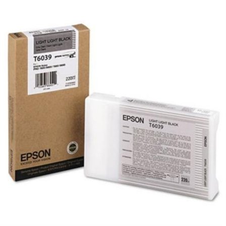 Epson Bläckpatron, T6039, UltraChrome, hög kapacitet, ljus svart, singelförpackning, C13T603900 - Lyreco - Toner och bläck - Bläckpatroner - 