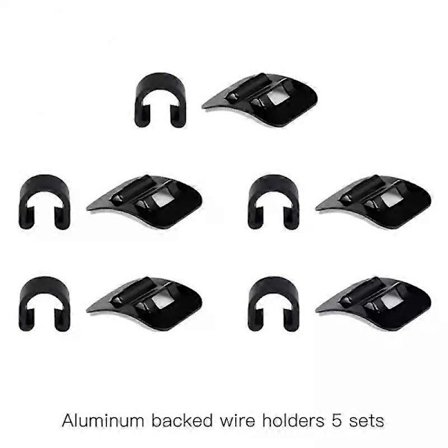 10 Set Mountainbike Cykel Bromskabel Guide Säte Ram Rör Fixeringsklämma Aluminiumlegering Kabelklämma Cykeltillbehör