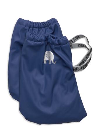 Padded Pu-Footies W.fleece Socks & Tights Socks Blå CeLaVi*Betinget Tilbud