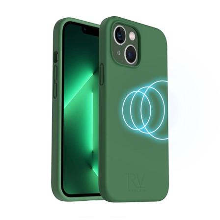 iPhone 14 Plus Silikonskal Rvelon MagSafe - Grön Grön