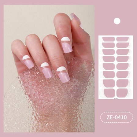 3 arkkia ranskalaiset kynsitarrat Nail Art -tarra 6 6