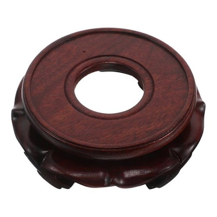 Puinen pohja käsityöprojekteihin, puinen esittelyteline - Itämainen aasialainen ruusupuu kristallipallon koristeellinen esittelyteline jalusta kotiin 