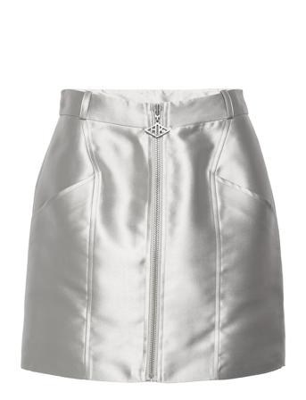 Mini Zip Skirt Grey HAN Kjøbenhavn Clothing