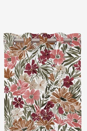 Redlunds - Rubinolie længder - Hvid - Gardiner med ringe - 140X240 - Fra Homeroom