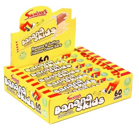 Banana Skids Godis 60st (1Kartong)