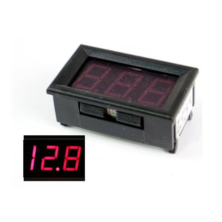 Voltmätare 4-30v DC Digital för bil båt husvagn husbil mc 12v