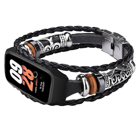Pärlor Klockarmband Etnisk Diy Ersättning Klockarmband För Xiaomi Smart Band 8 Active