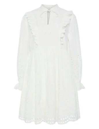 YAS Yasluma Ls Dress S. Noos - White - 40