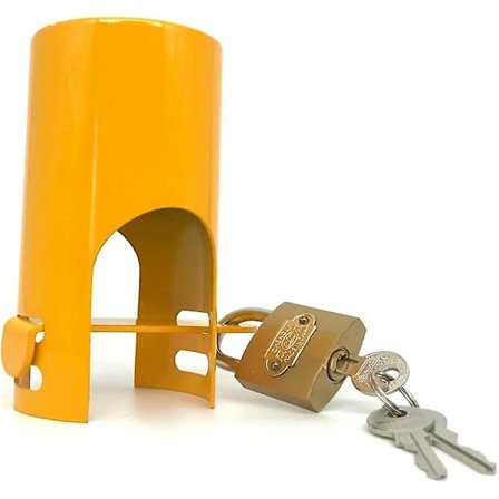 Isolert hageslange og vannsparende låsehus og -hette, utendørs kranlåsesystem forhindrer tyveri og hærverk, kranbeskyttelse