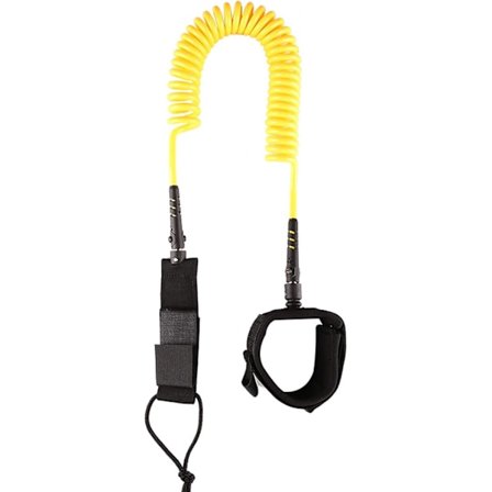 Surf SUP-brädleash, 7 mm TPU-spiralformad stand up paddle-brädleash och surfbrädleash, vadderad fotledsstrop benrem