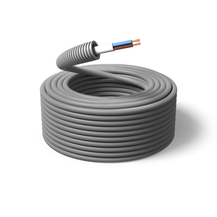 PM FLEX FKX Kabel fördragen, 16 mm x 100 m, 2x1.5 mm², Anslutningsdon & kablar