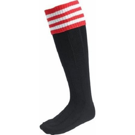 Euro Mens Scarlet Socks 7 UK-11 UK Svart/Röd/Vit