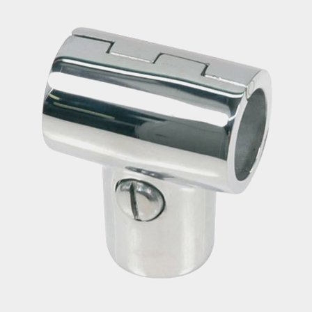 T-stycke Ø25mm - 90 grader gångjärnsförsett RF stål