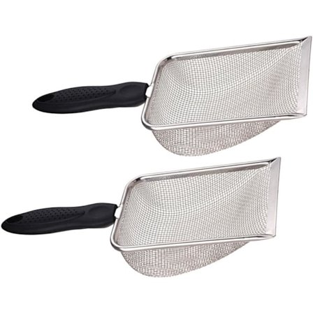 Pakke med 2 Strandnettspader for innsamling av skjell Sandfilterspade for innsamling av skjell Spadesil Sommerbasseng