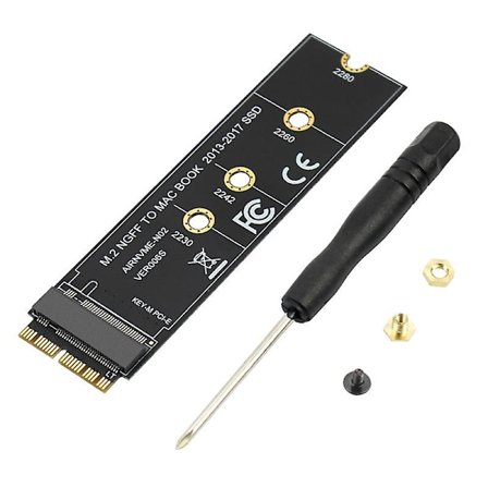 M.2 NVMe SSD Konverteringskort för Pro Retina 2013-2017 NVMe/AHCI SSD-kit för A1465 A1466 A1398