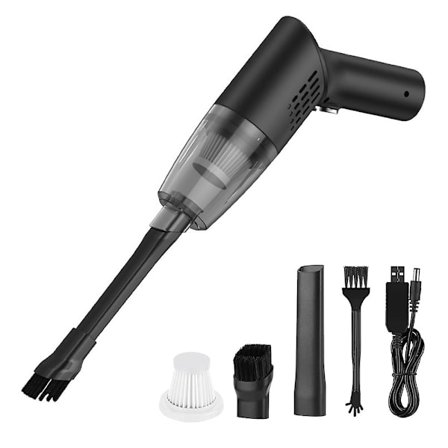 Håndholdt ledningsfri støvsuger, kraftig sugeevne, USB-genopladelig støvsuger, mini våd- og tørstøvsuger