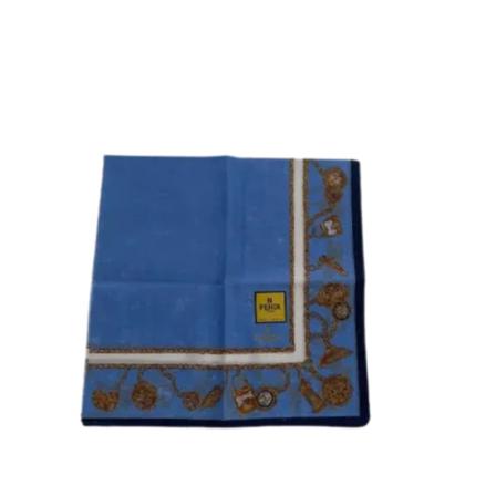 Fendi Vintage Pre-owned Fabric scarves Blå, Dame Vintage Accessories, Størrelse: ONE Size
