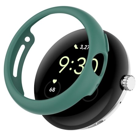 Google Pixel Watch enkelt skydd - Svartaktig Grön