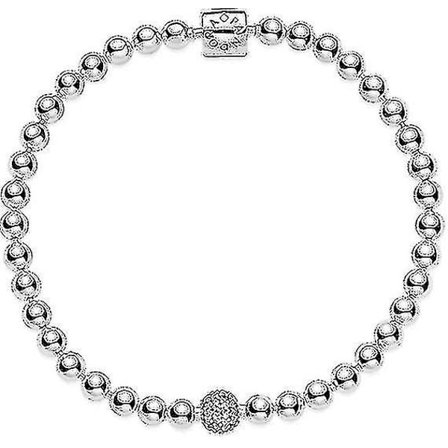 Pandora Signature Armbånd til Kvinder i Sterlingsølv med Perler og Pavé Cubic Zirconia | Fruugo De (FMY)